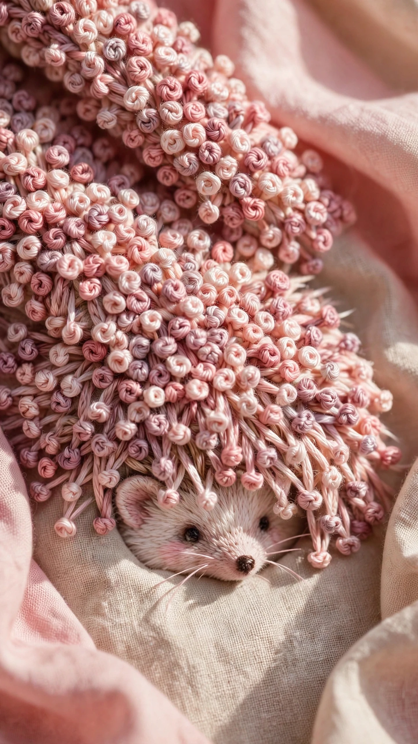 Friendly hedgehog embroidery idea for beginners
